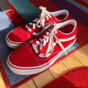 Red Old School Vans